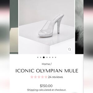 Elegant Olympian Silver High Heels
